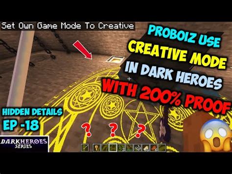 ProBoiz 95 Use Creative Mode Dark Heroes Episode 18 Hidden Details