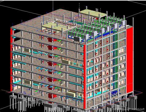 Bim模型文件下载——8层综合办公楼bim项目revit模型（建筑、结构、暖通、电气、给排水、mep）综合办公楼bim项目模型 Csdn博客