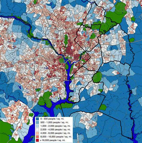 King County Population Density Map