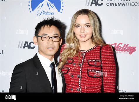 Beverly Hills California November 17 L R James Wan And Ingrid Bisu Attend The 36th Annual