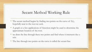 Secant Method PPT