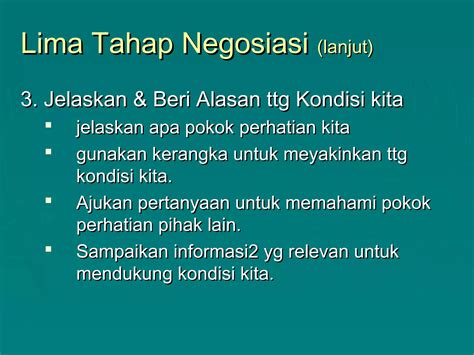 Teknik Negosiasi Materi Negosiasi Ppt