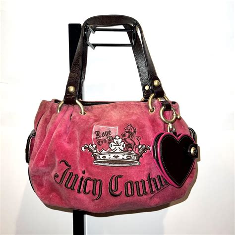 Pink Juicy Couture Purse Vintage Y2K Shoulder Bag... - Depop