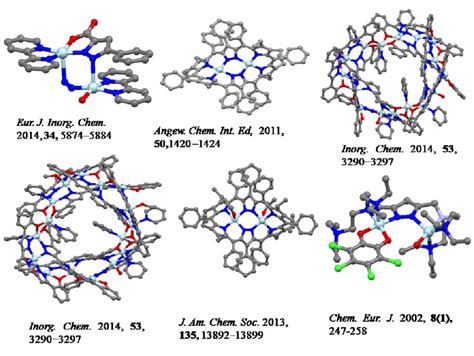 Figure S1. Structure of the all copper compounds having torsion angle ...