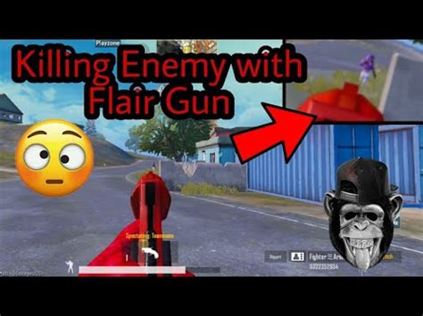 Killing Enemy With Flair Gun In PUBG Mobile Flair Gun And Enemy