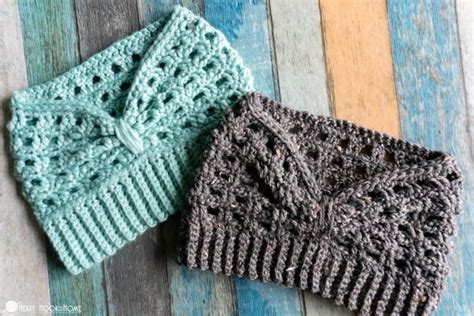 Off the Grid Ear Warmer: Free Crochet Pattern - Heart Hook Home