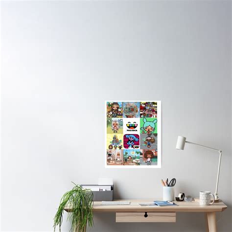 Toca Boca Life Poster For Sale By Masonbibi Redbubble