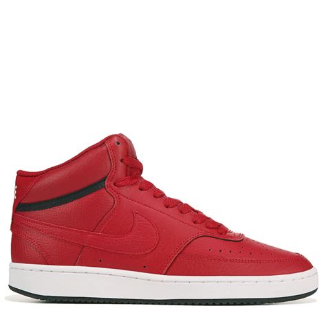 Nike Leather Court Vision Mid Sneakers In Redwhite Red Save 14 Lyst