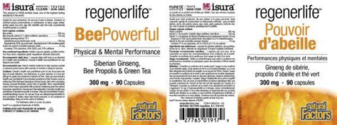 Natural Factors Regenerlife Beepowerful 300mg 90 Capsules Nutrition Plus