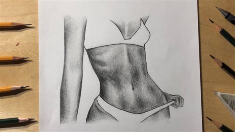 How To Draw Woman Body Pencil Drawing Technique YouTube