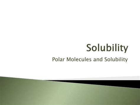 Ppt Solubility Powerpoint Presentation Free Download Id 2493612