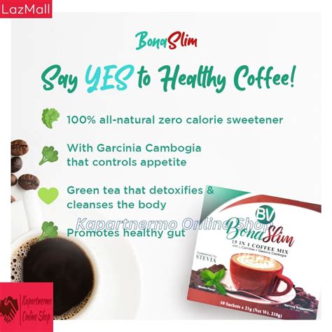 Bona Vita Bona Slim In Slimming Coffee Mix With L Carnitine