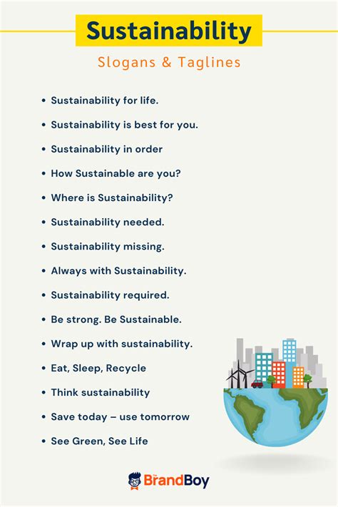 658 Catchy Sustainability Slogans Collection Thebrandboy