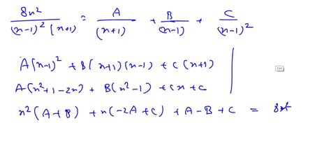 Solved Use A System Of Equations To Find The Partial Fraction Decomposition Of The Rational