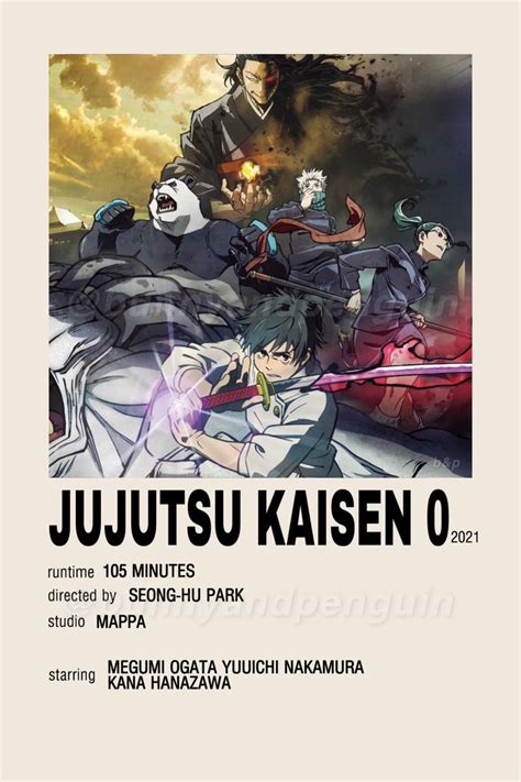 b&p - Jujutsu Kaisen 0 Minimalist Poster | Minimalist poster, Anime ...