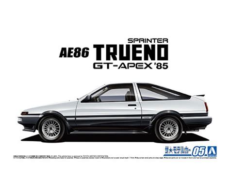 Aoshima Toyota Ae Sprinter Trueno Gt Apex Plasticmodels