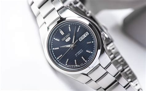 Seiko 5 Sports Snk603k1 Automatic Blue Pattern Dial Stainless Steel