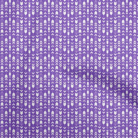 Oneoone Viscose Chiffon Violet Fabric Tribal Fabric For Sewing Printed