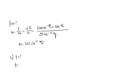 Solved An Electron Enters The Region Of A Uniform Electric Field As