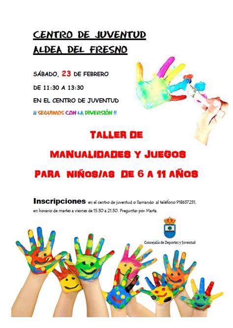 Taller Manualidades y juegos para niños as de 6 a 11 años