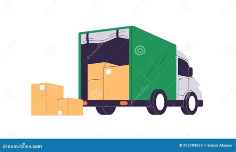 Freight Delivery Shipping Hand Drawn Doodle Logistic Industry Elements