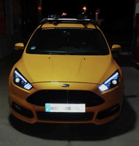 Led Tagfahrlicht Scheinwerfer F R Ford Focus Mk Facelift Schwarz