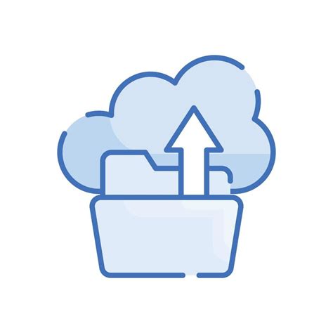 Data Upload Vector Blue Icon Cloud Computing Symbol Eps 10 File 16877821 Vector Art At Vecteezy