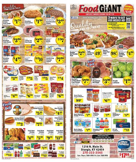 Do not miss out on our new ad... - Food Giant Sturgis, KY