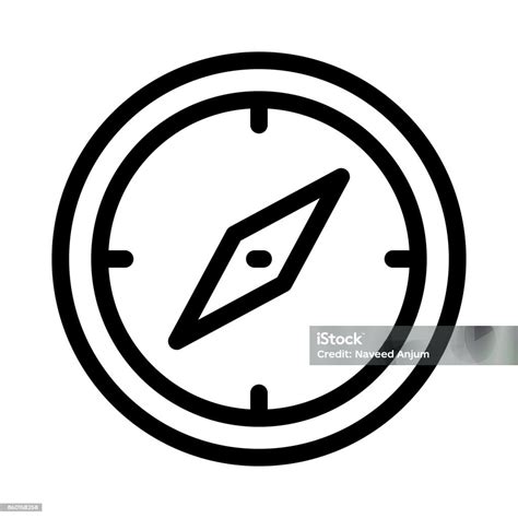 Compass Vector Thin Line Icon Stock Illustration Download Image Now Business Business