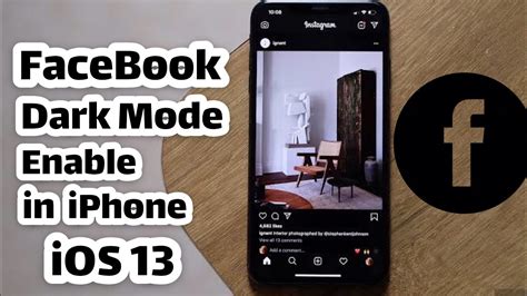 Facebook Dark Mode Enable On Iphone Ipad How To Enable Dark Mode On