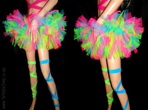 Double Trouble Tutu Tenues Rave N On Soir E Fluo Filles F Tardes