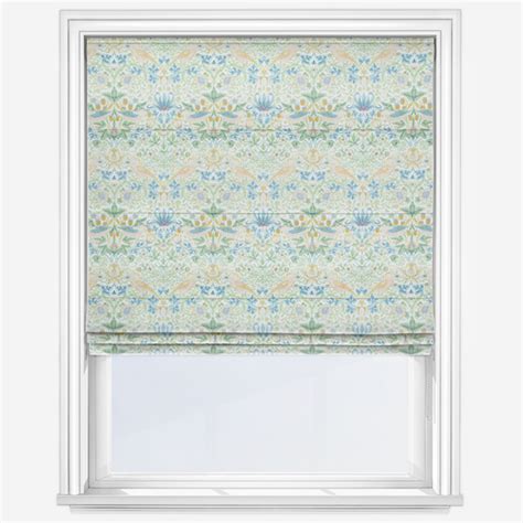 William Morris Strawberry Thief Apple And Blush Roman Blind