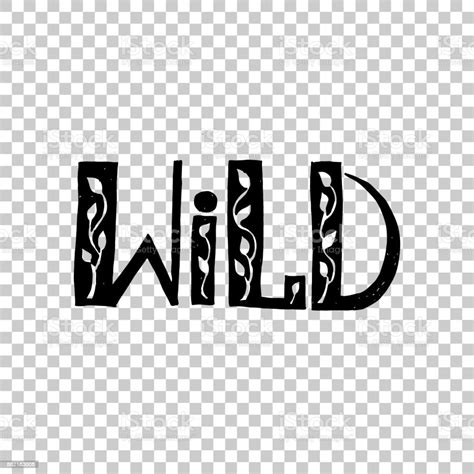 Wild Modern Calligraphy Handwritten Lettering Graphic Typography Design