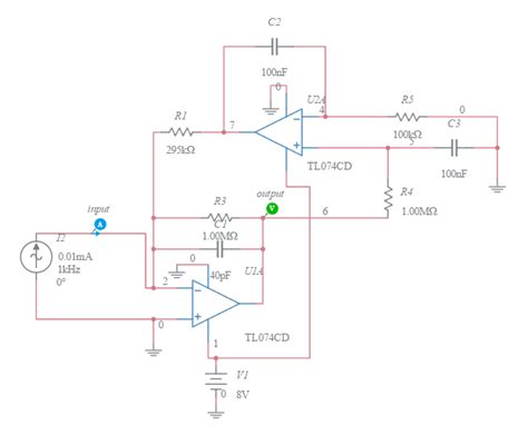 Op Amp Dc Servo Tl074 Multisim Live