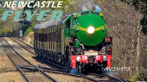 The Newcastle Flyer 3801 Steam Locomotive Transfer To Eveleigh