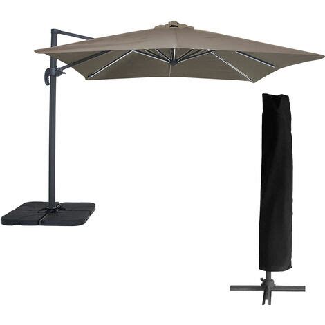 Parasol D Port Molokai Carr Led X M Taupe Housse