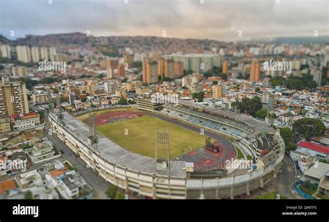 Caracas Venezuela 20 De Febrero De 2022 Panorama Del Estadio