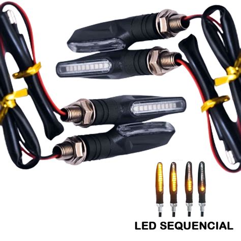 Kit Pisca Seta Led Sequencial Palito Honda Cb Cb R Shopee Brasil