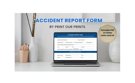 Auto Accident Report Form PDF Format Printable Car Accident Report Form ...