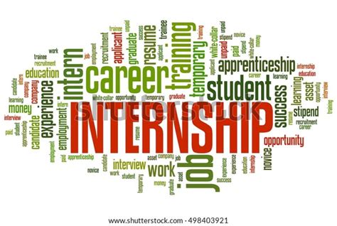 Internship Word Cloud 库存插图 498403921 Shutterstock