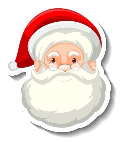 Free Vector | Face of santa claus on white background - Clip Art Library