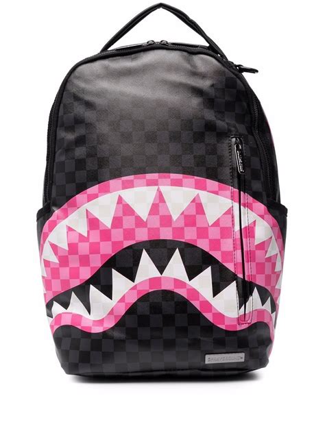 Sprayground Shark Teeth Print Backpack Uk