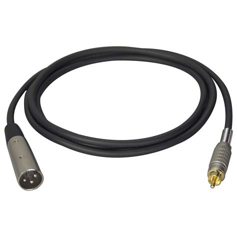 Connectronics Premium Quality Xlr Male Rca Male Audio Cable Ft