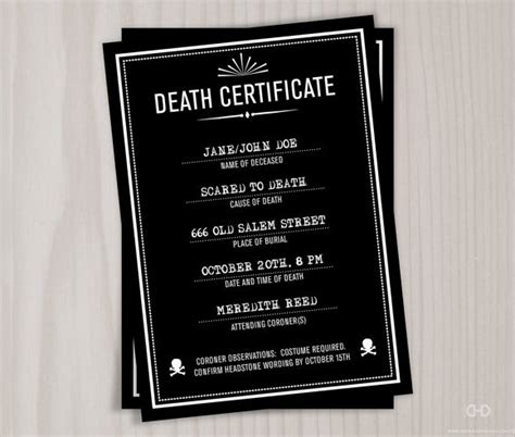 FREE 4+ Useful Sample Death Certificate Templates in PDF | MS Word | PSD