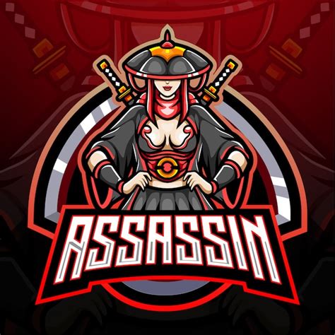 Premium Vector Assassin Girl Esport Logo Mascot Design