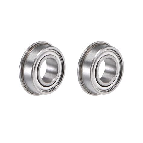 Uxcell Mf Zz Flange Ball Bearing X X Mm Shielded Chrome Steel