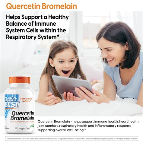 Doctors Best Quercetin Bromelain 180 Veggie Caps Vitamin Galaxy