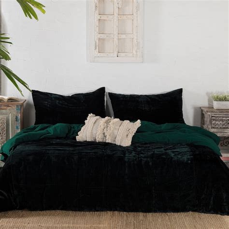 Green Velvet Duvet Cover Etsy