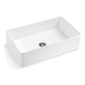 Celaeno Inch White Farmhouse Sink Fireclay Porcelain Single Bowl