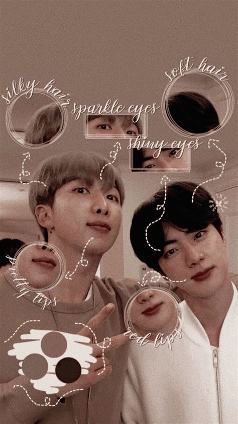 Namjin Wallpaper Credits To Twitter Lckscreensx © Namjin Seokjin